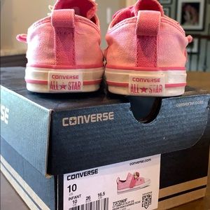 Girls pink Converse sneakers